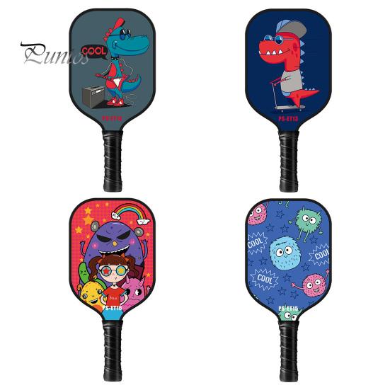 Детское весло для пиклбола с мультяшным принтом, легкая стекловолоконная детская ракетка для пиклбола, аксессуары для пиклбола, подарок на день рождения