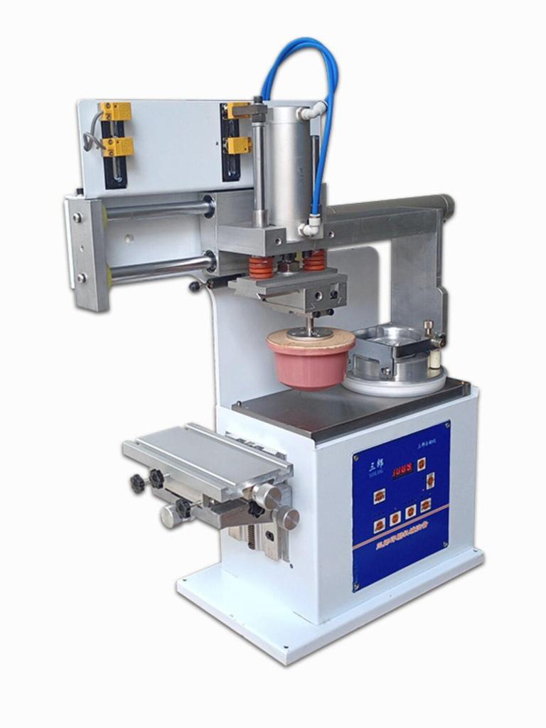Automatic Large Area Desktop Pad Printer with Enclosed Ink Cup for Trademark and Insole Logos