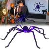 Halloween Spider Decorations Light Up Giant Spider Glowing Black Spider for Indoor Outdoor