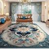 Retro Bohemia Style Flowers Carpet Living Room Sofa Bedroom Study Bathroom Kitchen Entrance Door Mat Non-slip Luxury Decor Rug