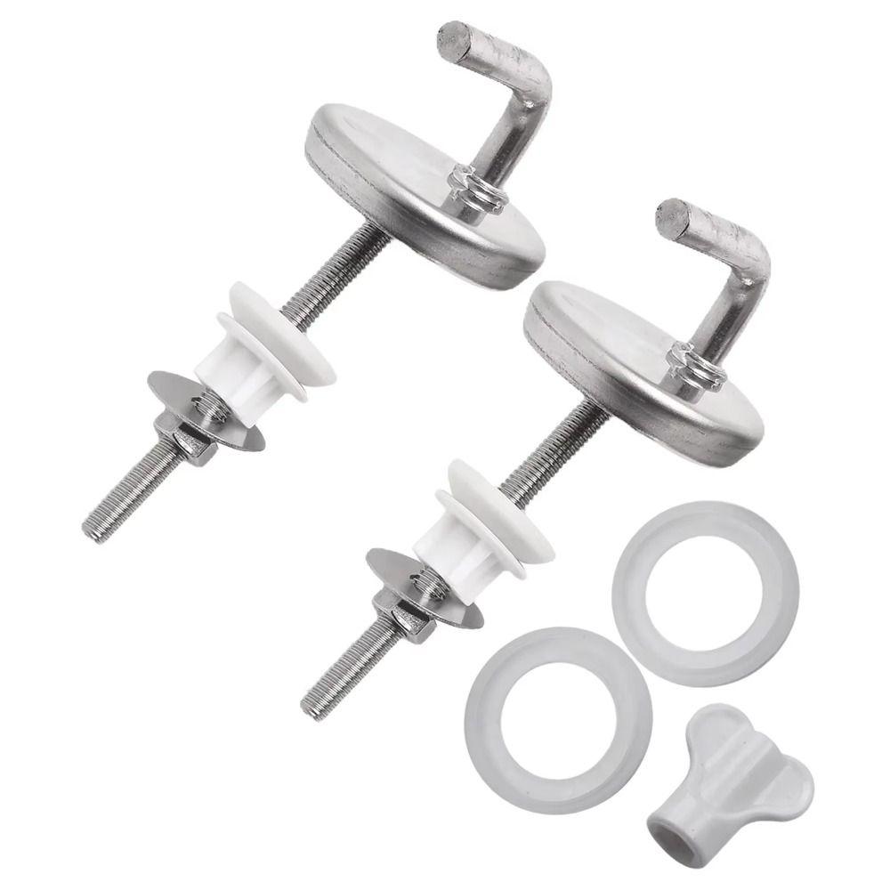 Stainless Steel Toilet Seat Hinge No Noise Hinge Parts for Seats Home Use