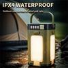 Portable Solar Camping Lamp – Foldable Four-, Outdoor LED for Hiking, Fishing, Emergency & Night Use
