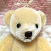 [USED] Handmade beige teddy bear with a small face, approximately 20cm