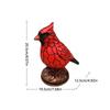 Durability Safety Table Lamp European-inspired Adorable Red Bird Table Lamp Soft Light High-quality Materials Table Lamp