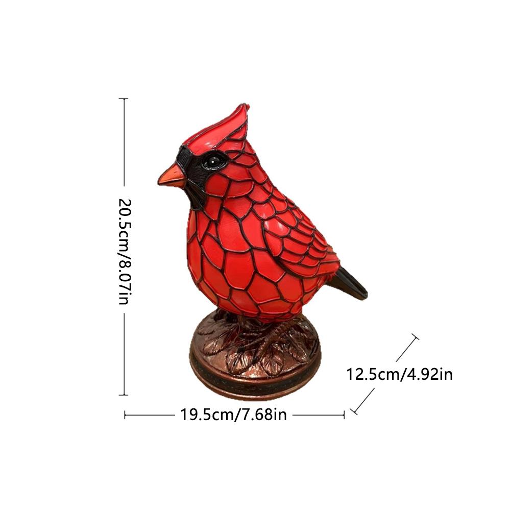 Durability Safety Table Lamp European-inspired Adorable Red Bird Table Lamp Soft Light High-quality Materials Table Lamp