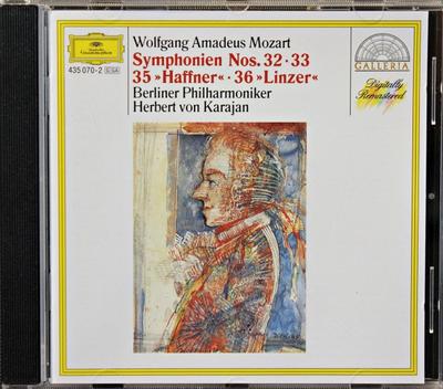 CD ВОЛЬФГАНГ АМАДЕЙ МОЦАРТ  БЕРЛИНЕР   Симфонии №. 32 33 35 Хаффнер 4350702 Deutsche Grammo 1991 Европа Классика Б/у