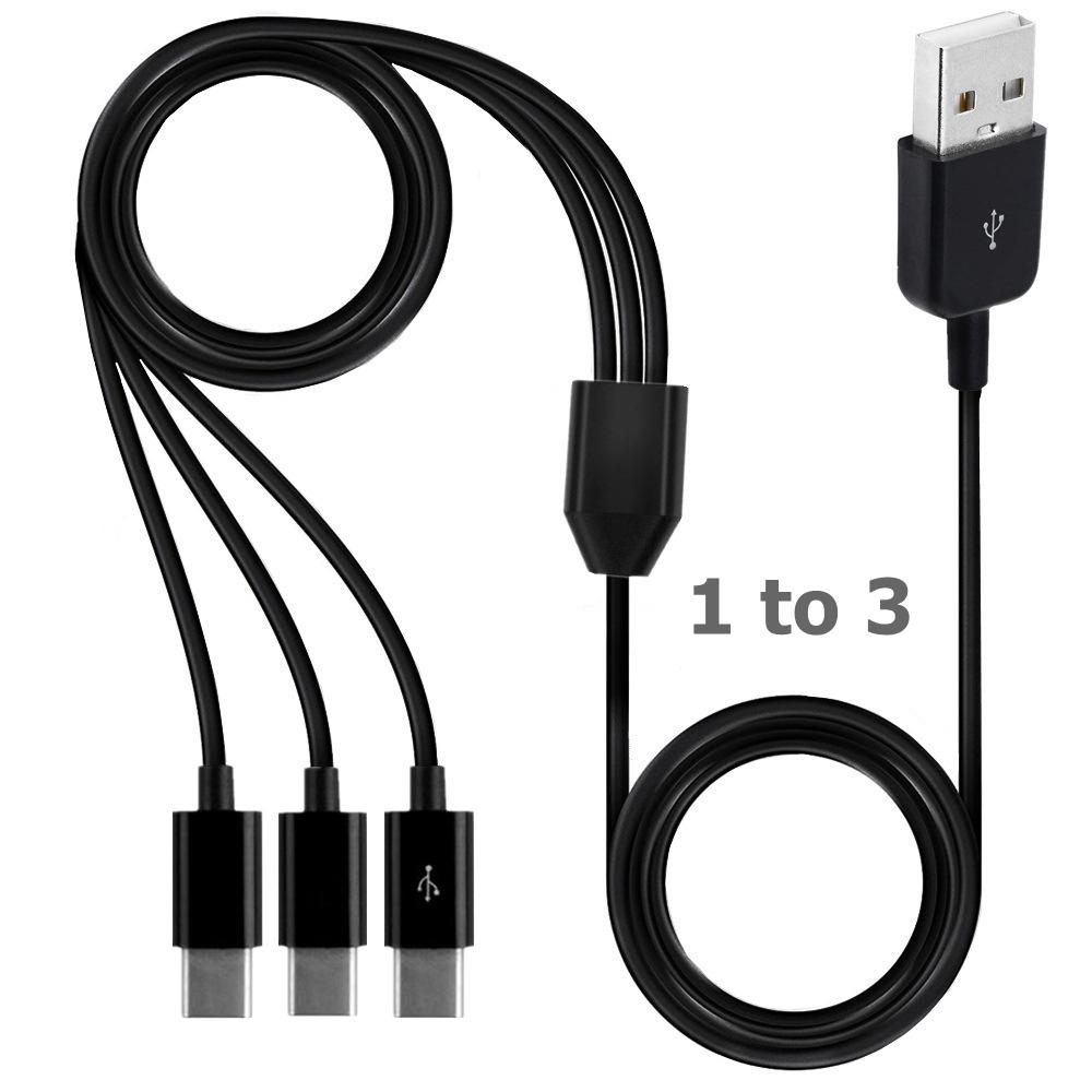 Type-C 1 до 4 портов Type C USB C на USB Y-разветвитель, многофункциональный кабель для зарядки и передачи данных, шнур для смартфона, планшета