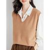 [BN1 select] трикотажный жилет женский весна осень Красивый жилет с V-образным вырезом топы женская одежда одежда Весенние вещи Осенние вещи свитер 30-е 40-е 50-е BN275