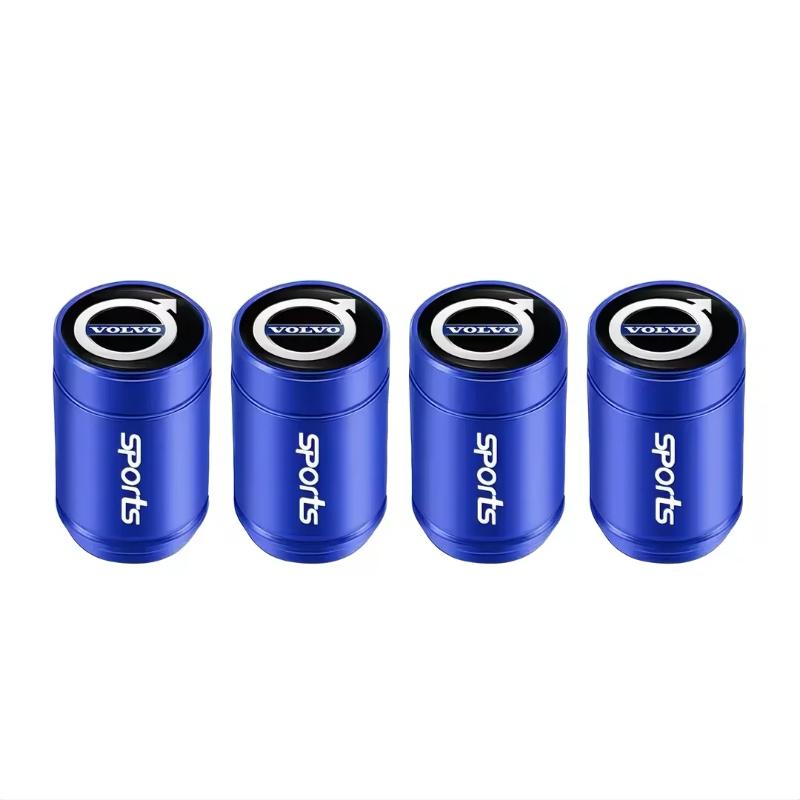 Car Tire Valve Cap Wheel Hub Sticker Tire Rim Decorative Sticker Suitable for Volvo V60 V40 Xc90 Xc40 S60 Xc60 V70 S90 V90 Xc70