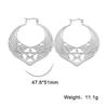 Stainless Steel Pentagram Hoop Earrings for Women Gothic Witchy Star Dangle Earrings Trend Amulet Jewelry