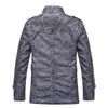 Мужская кожаная куртка Slim Fit мотоциклетное повседневное теплое пальто