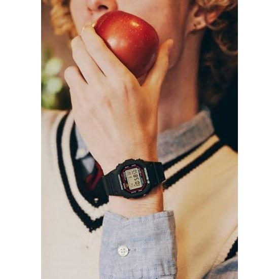 Наручные часы Casio G-Shock, модель-перевыпуск первого поколения, изготовленная из биомассы, DW-5000R-1AJF, мужские, черные.