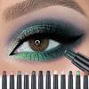 Luxurious Eyeshadow Stick Shimmer & Matte Finish Easy Glide Long-Lasting Waterproof Natural Black Blue Green Tones