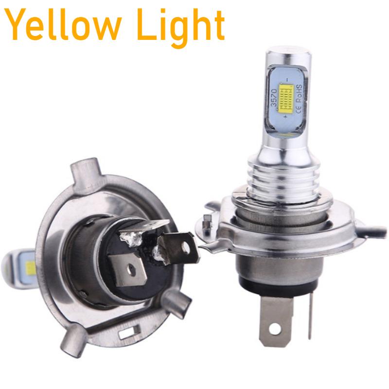 Противотуманная фара H4 80W 3570 2SMD Высокояркий Автомобильный Светодиод H4 для Мотоцикла Автомобиля с Декодированием
