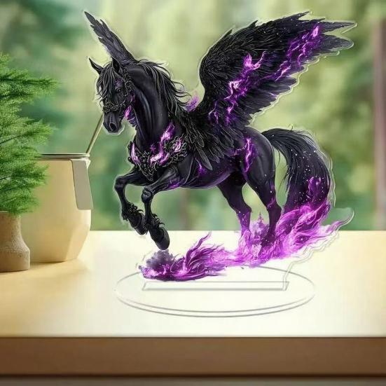 Акриловая настольная табличка 2D плоская Фея/Дерево/Сцена Рождества/Ворона Настольное украшение на Рождество Пасху для дома офиса полки столешницы