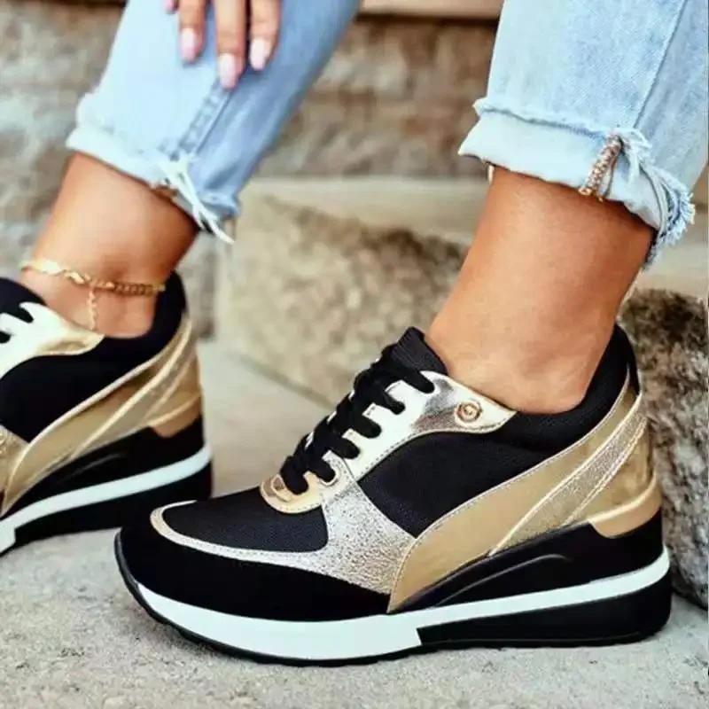 Women Autumn Zapatilla Mujer Sneakers Chaussures Pour Femmes Platform Dad Shoes Outdoor Casual Running Loose Soled Shoes 891