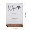 Доска с паролем WiFi, акриловая, многоразовая, держатель для дисплея, центральное украшение для гостей
