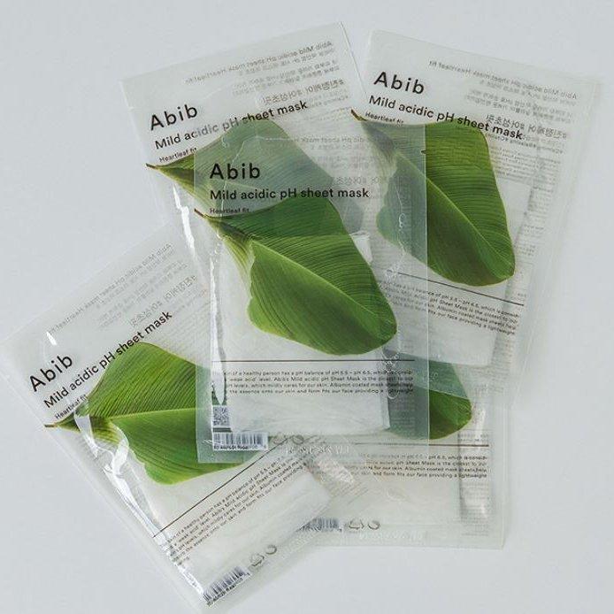ABIB Mild Acidic pH Sheet Mask #Heartleaft Fit 10EA