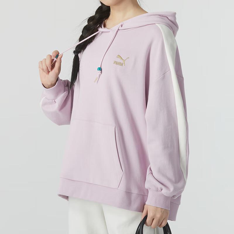 Puma Новогодняя цветная толстовка с капюшоном для бега, фитнеса, тренировок, женские толстовки с капюшоном, фиолетовые 627269-60