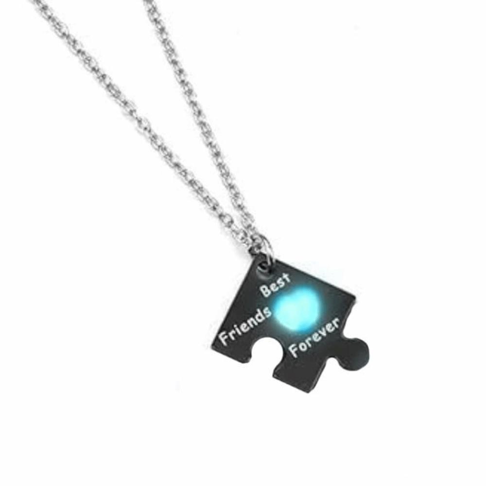 4 шт. Ожерелье-чокер в стиле пэчворк «Сестра», Светящееся ожерелье «Друзья навсегда», Ювелирные аксессуары