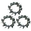 3pcs Rustic Artificial Plant Napkin Rings Simulation Napkin Buckles  Dinner Table