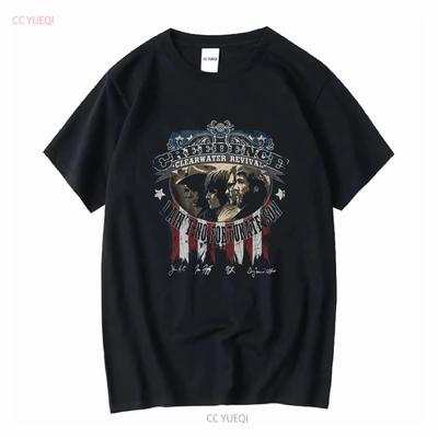 Редкая футболка CREEDENCE CLEARWATER REVIVAL Signature S to 5XL винтажная стильная washed мужская дизайнерская одежда с принтом удобная