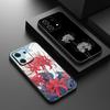 Японское искусство Красный лилия-паук Чехол для телефона Для Redmi Note 14 13 12 11 Pro Plus S 5G 14C A3 Мягкий черный чехол