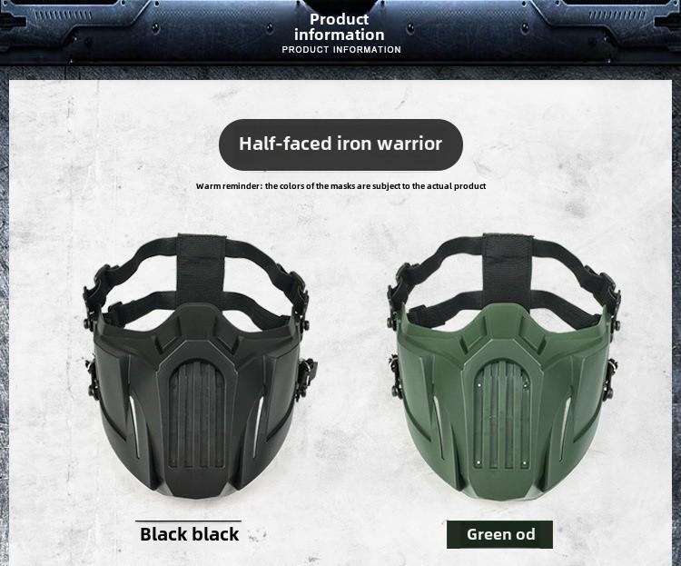 Популярная тактическая защитная полумаска для военных энтузиастов и любителей активного отдыха на открытом воздухе.