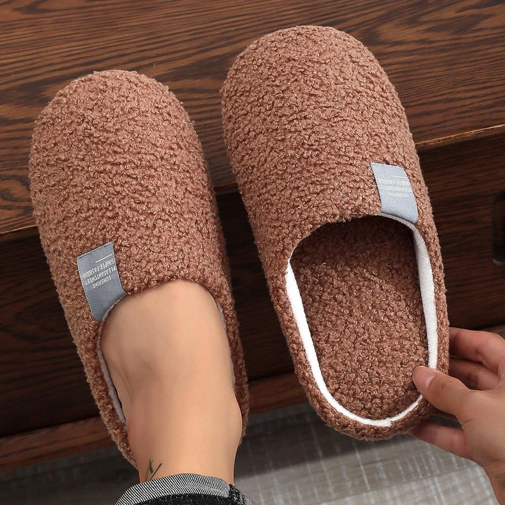 Soft Sole House Cotton Slippers with Quiet Lightweight Indoor Home Shoes