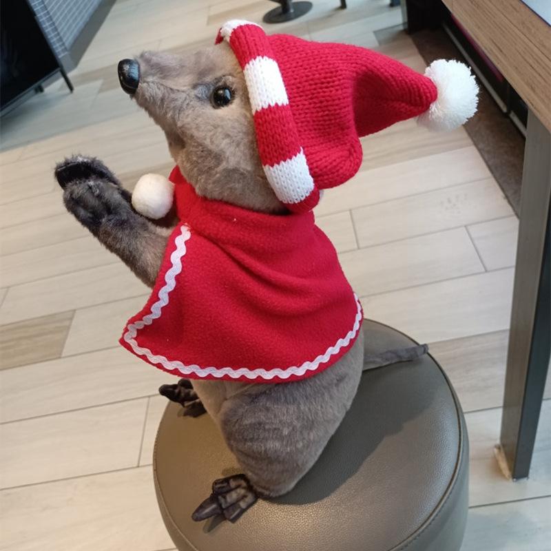 Милые Звоночки Животные-Благословение Енот Выдра Кукла Плюшевая Игрушка Кенгуру в Плаще Кукла Детская Тряпичная Кукла