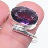 Ювелирное кольцо из серебра 925 пробы с аметистом, размер 7,5