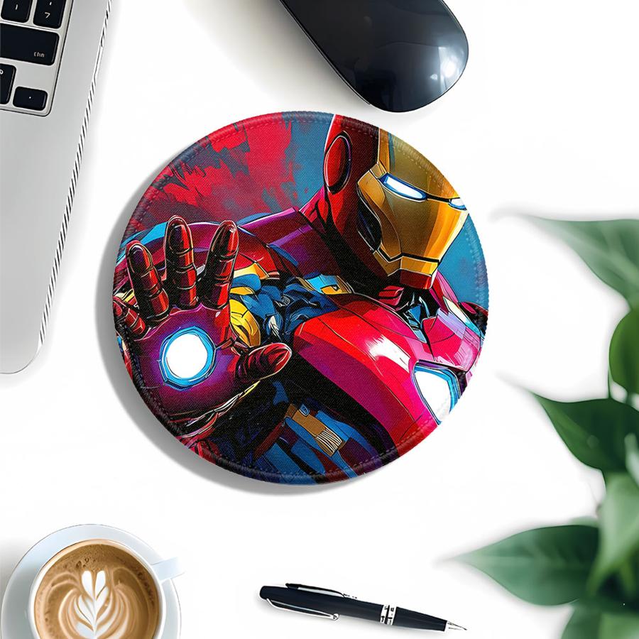 Marvel Железный Человек 1 шт. Коврик для мыши офисный Коврик для клавиатуры и мыши Настольные аксессуары Коврик для игровой консоли Коврик для компьютера и ноутбука оверлок