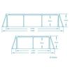 Каркасный садовый бассейн 259x170x61 см Набор 15-в-1 Bestway 56403N