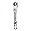Key Chain Portable Wrench Mm Ratchet Spanner Movable Ratchet Wrench