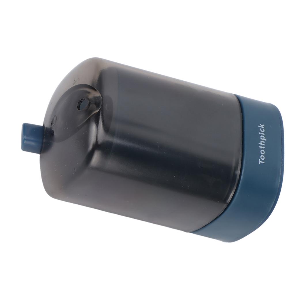 Toothpick Holder Thickened Automatic Popping Up Detachable Toothpick Dispenser for Restaurants KitchenBlue