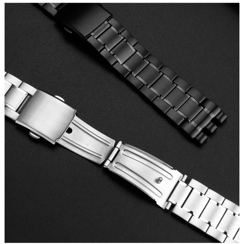 19 мм 21 мм Для Swatch цельнометаллический браслет вогнуто-выпуклая часовая цепочка YVS400 451 YVB404 железные мужские женские стальные ремешок для часов