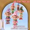 Christmas Elf Wooden Ornaments, Festive Gnome Hanging Pendant Set in 14 28 or 42 Pieces, Wood Xmas Tree Decoration for Holiday Party Home