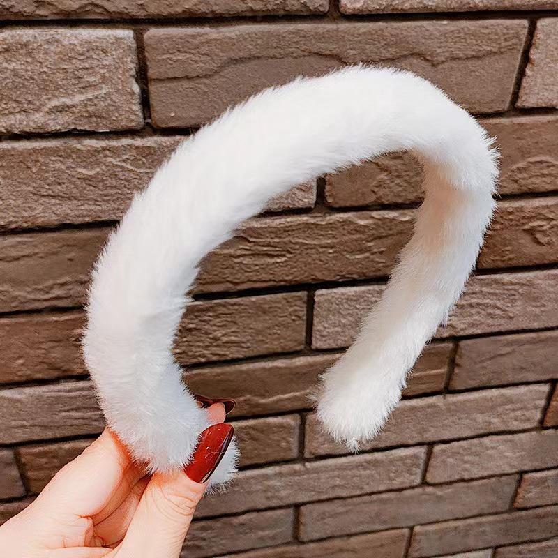 Очаровательная плюшевая повязка на голову с кроличьими ушками-сердечками для умывания лица - Милый мультяшный аксессуар для волос