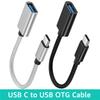 2pcs OTG Cable TYPE-C To USB Female Adapter Cable for Samsung Macbook Huawei Xiaomi Realme POCO USB Adapter Cable Type C Cable