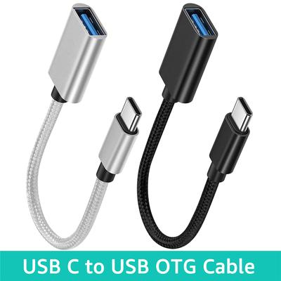 2 шт. OTG кабель TYPE-C к USB гнездовой кабель-адаптер для Samsung Macbook Huawei Xiaomi Realme POCO USB-кабель-адаптер Тип C