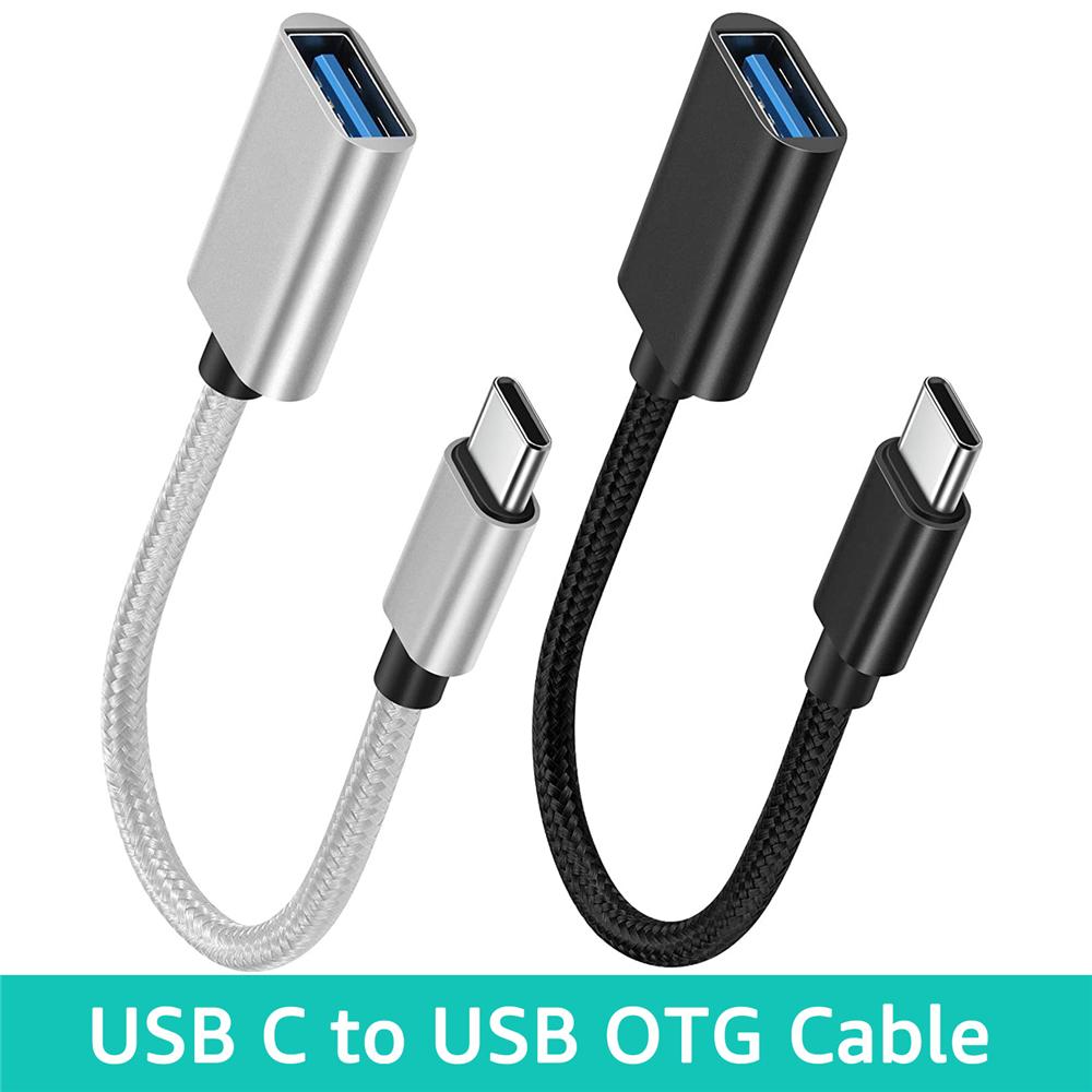 2 шт. OTG кабель TYPE-C к USB гнездовой кабель-адаптер для Samsung Macbook Huawei Xiaomi Realme POCO USB-кабель-адаптер Тип C