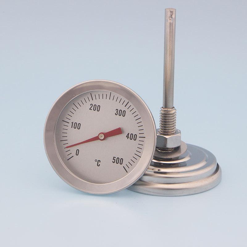 Термометр для гриля 0-500°C/0-120°C Аналоговый 52 мм 54 мм Большой циферблат Коррозионностойкий Без батареи Датчик для барбекю Печи для пиццы M8/M10