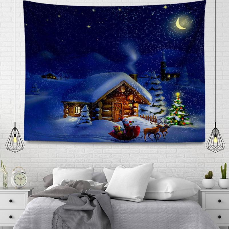Серия подвесных тканевых гобеленов в рождественском стиле