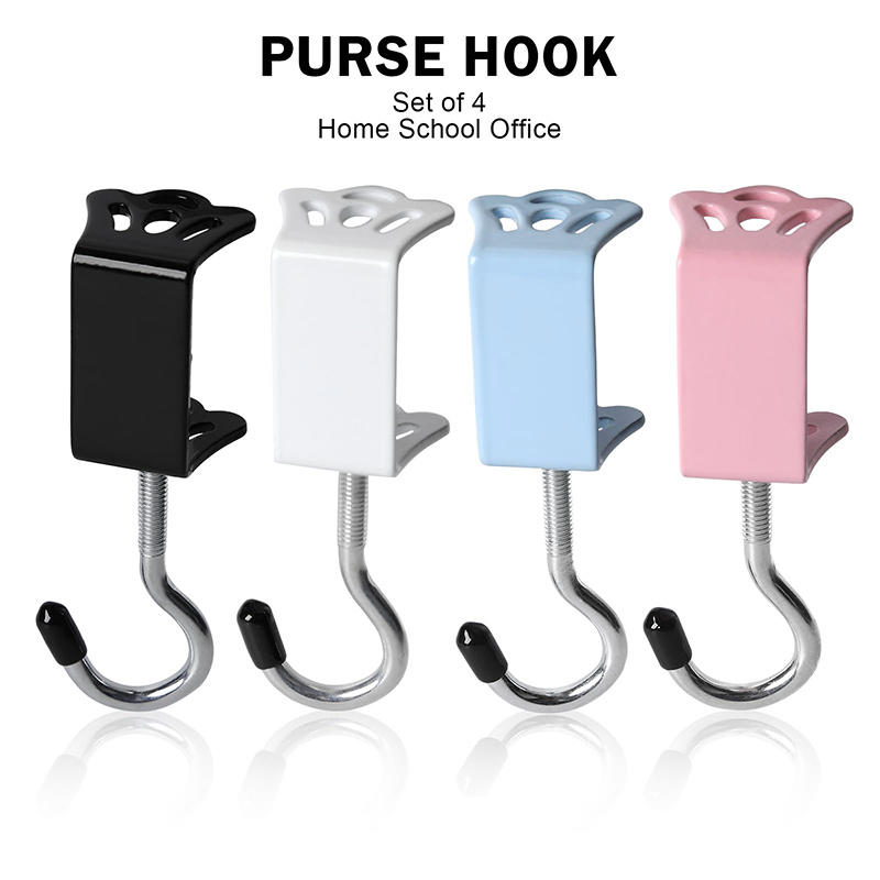 Студенческий крючок для стола Съемный и без сверления Вешалка для рюкзака для края стола Организация общежития и класса