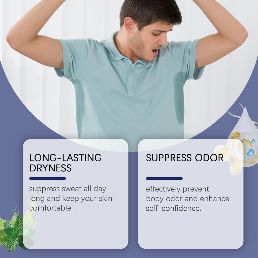 Armpit Odor Antiperspirant Spray Long-term Control Of Sweat Odor Root Block Sports Sweat Non-sticky(50ml