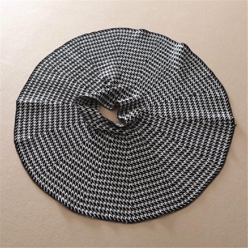 Women High Waist Knitting Woolen Skirt Ladies Slim Elastic Pleated Flared Skirts