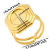 1Pcs Open Adjustable Stainless Steel Heart Sun Leaf Rings Diy Cabochons Silver/Gold Ring For Women Men Handmade Supplies