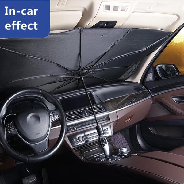 Автомобильный солнцезащитный козырек, зонтик, автомобильный козырек на переднее окно, автомобильный солнцезащитный козырек, аксессуары для внутренней защиты лобового стекла