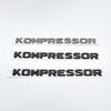 Для Mercedes Benz Kompressor эмблема задний багажник, значок с надписью, хромированный черный логотип, наклейки CLK SLK SL CLS ML ABCSR Class