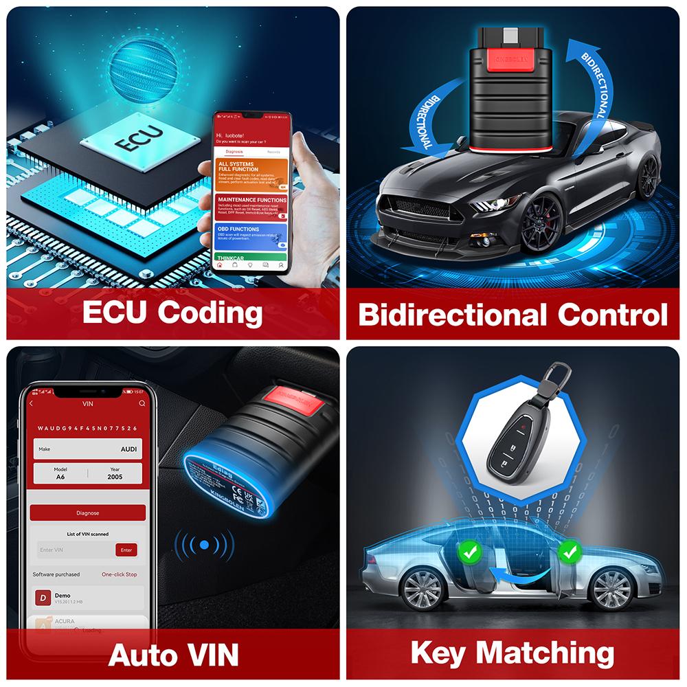 KINGBOLEN EDIAG Full System OBD2 Diagnostic Tool With All Brands License One Year Free Update